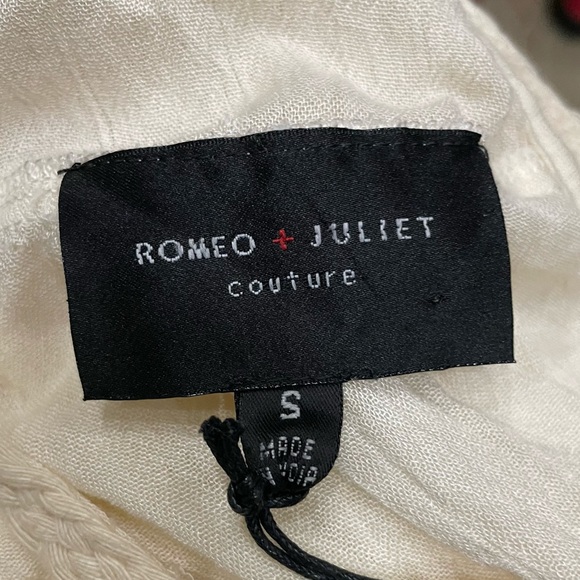 Romeo & Juliet Couture braided strap cream tank top / S / New With Tags - Picture 14 of 16